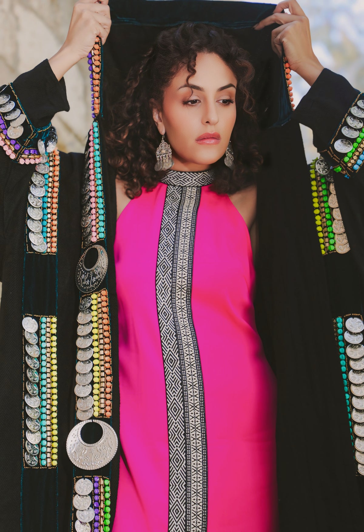 Embellished Egyptian Jalabiya Coat