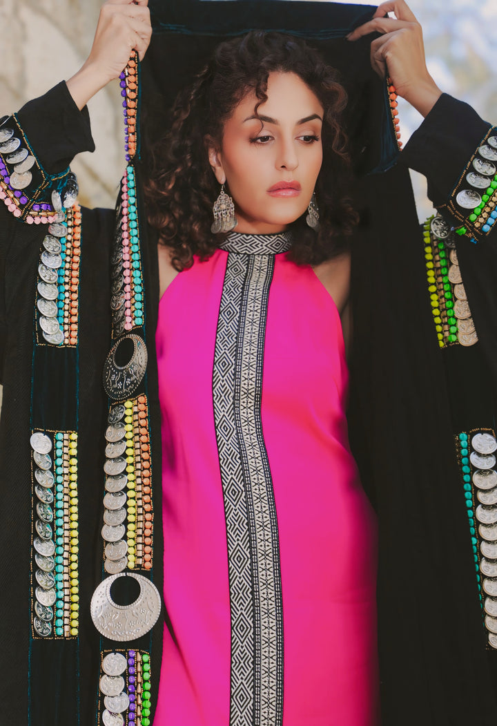 Embellished Egyptian Jalabiya Coat