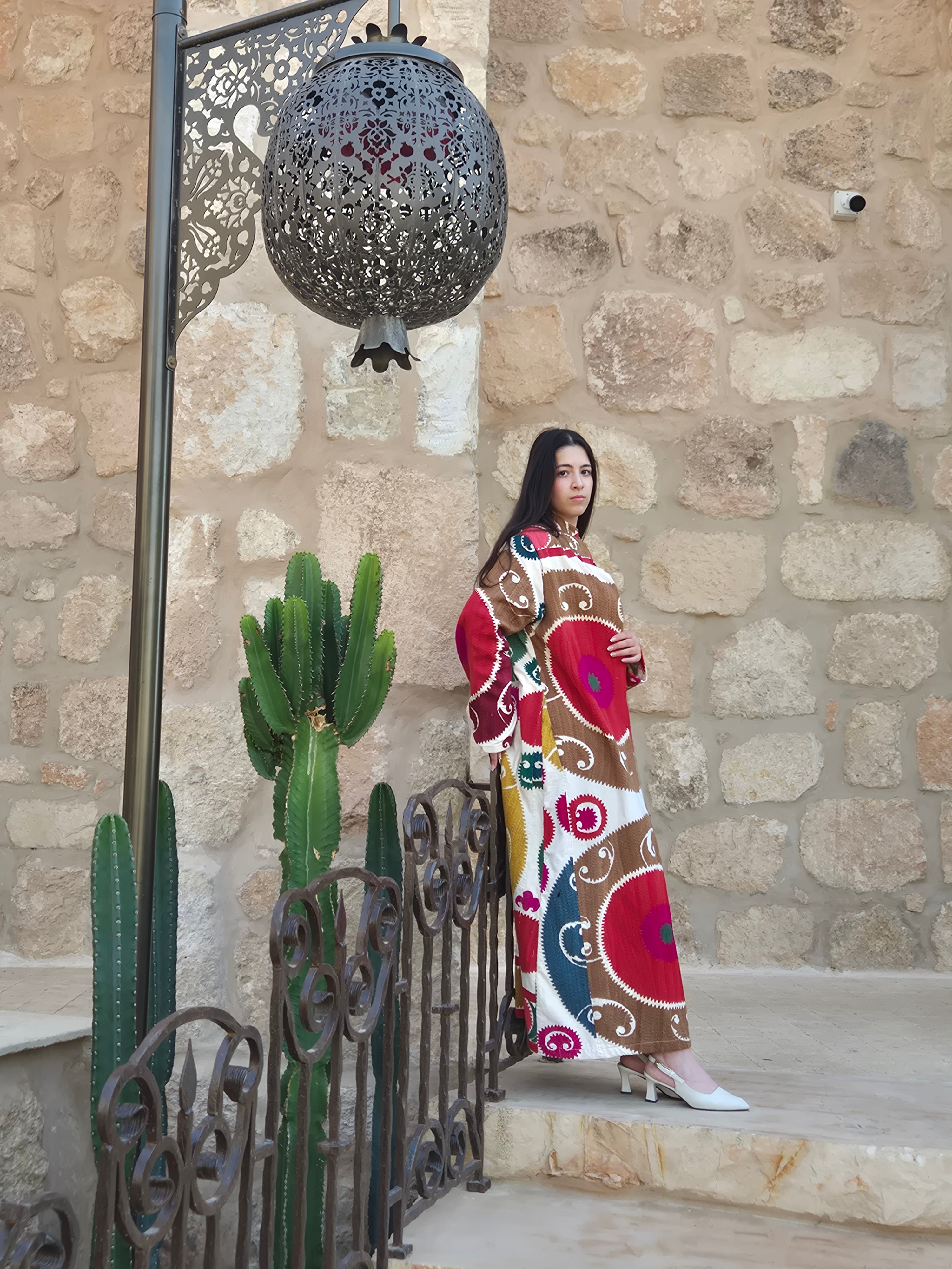 Multicolor Suzani Statement Coat