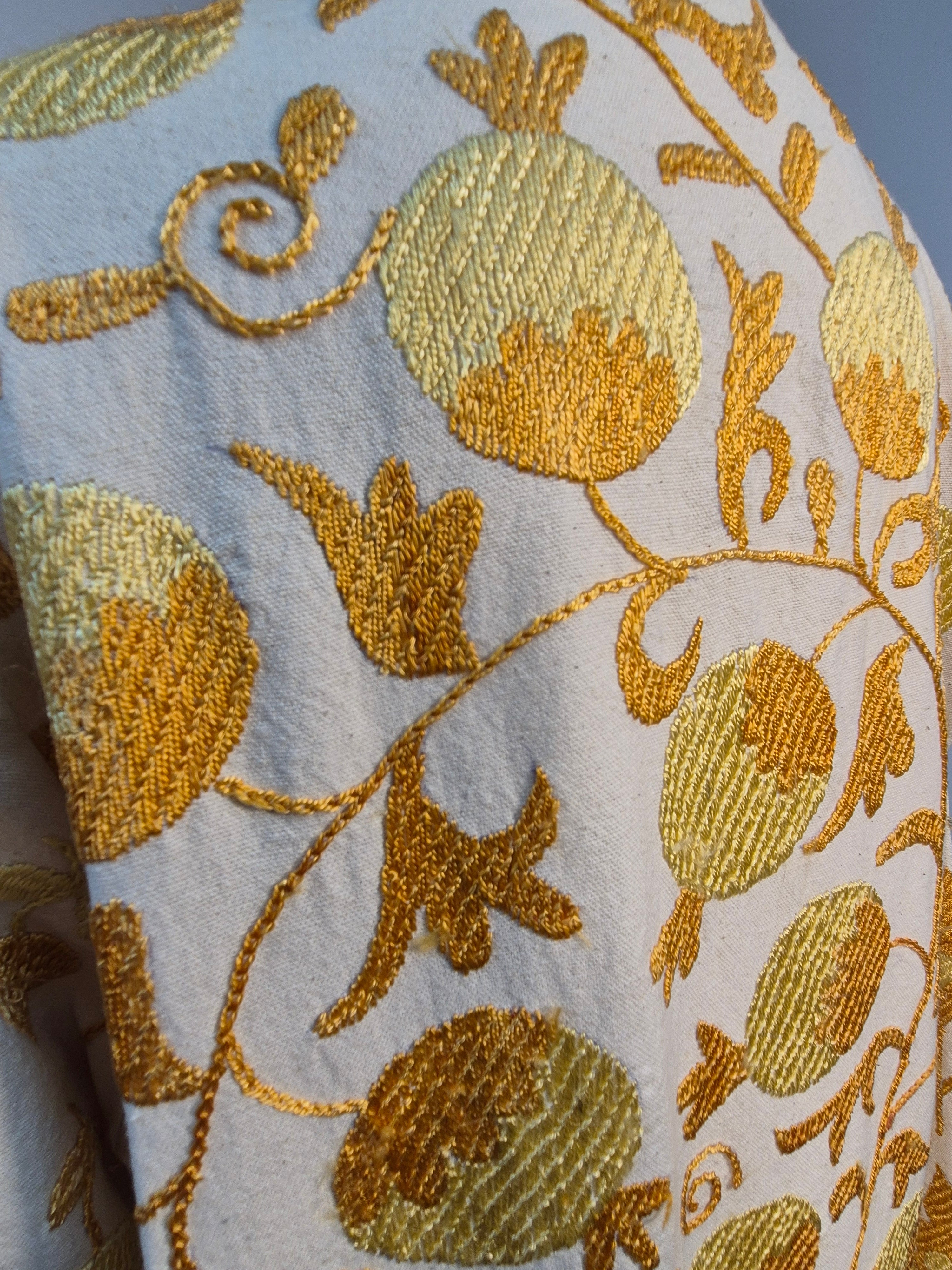 Golden Suzani Embroidered Coat