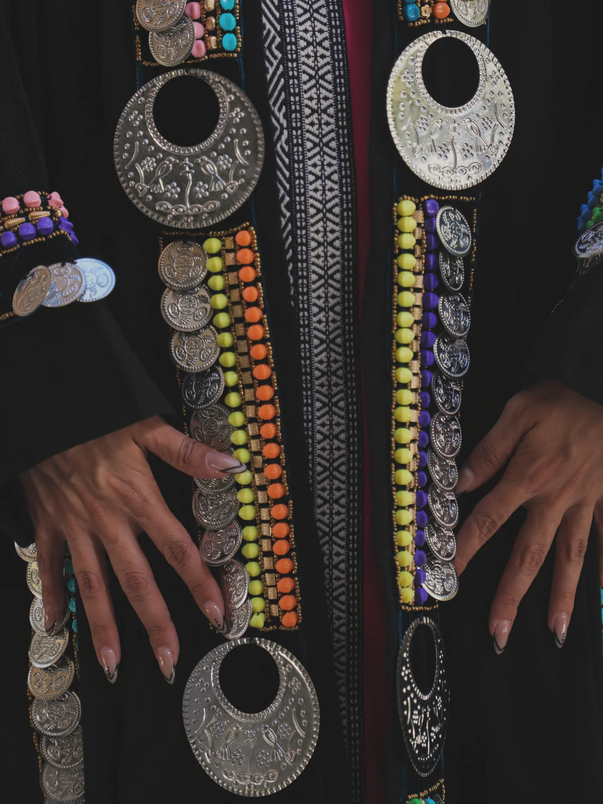 Embellished Egyptian Jalabiya Coat