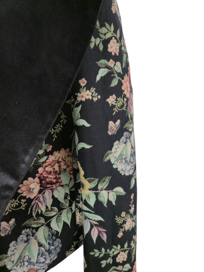 Floral Patterned Velvet jacket