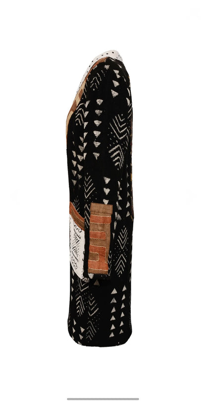 African Mud Cloth Hand Weaving jacket