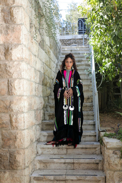 Embellished Egyptian Jalabiya Coat