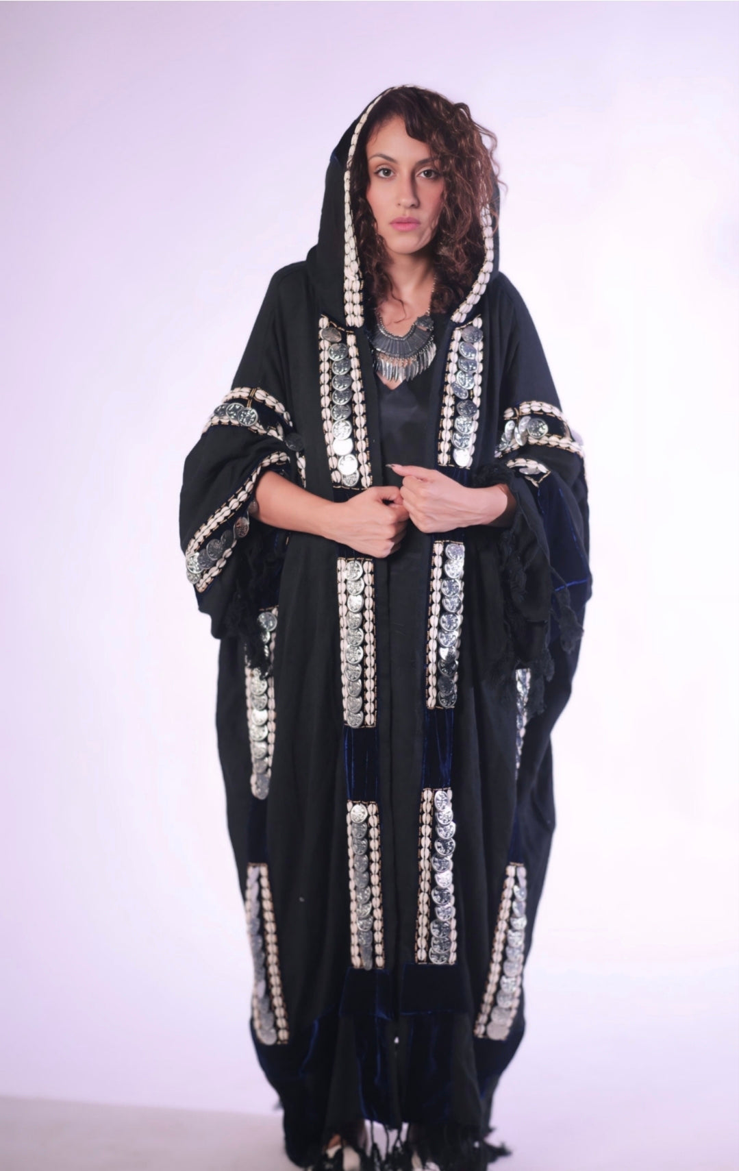 Embellished Egyptian Jalabiya Coat