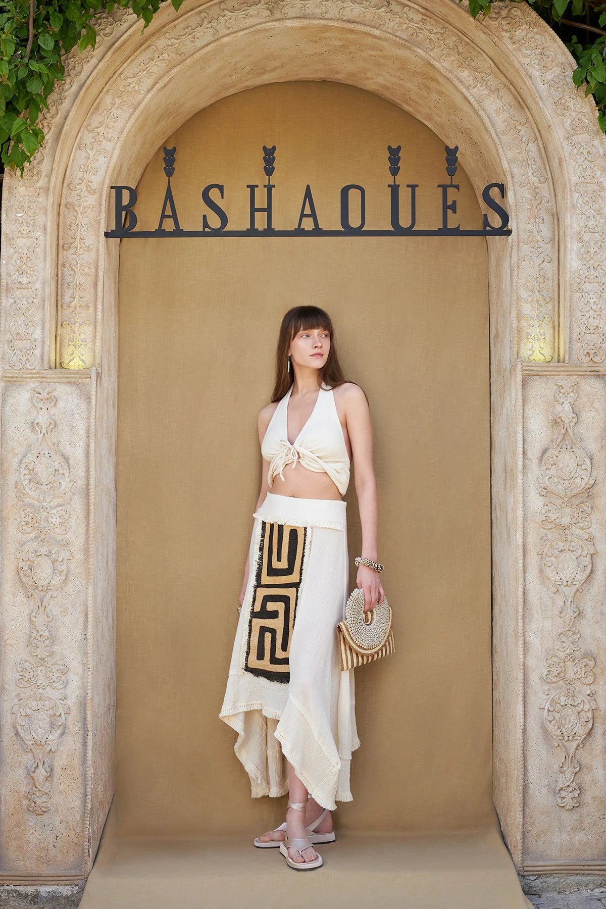 Traditional Cuban Wicker weaving Detailed Odemis Dastar Skirt