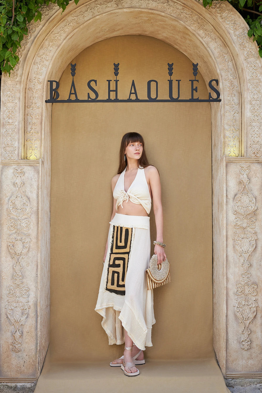 Traditional Cuban Wicker weaving Detailed Odemis Dastar Skirt