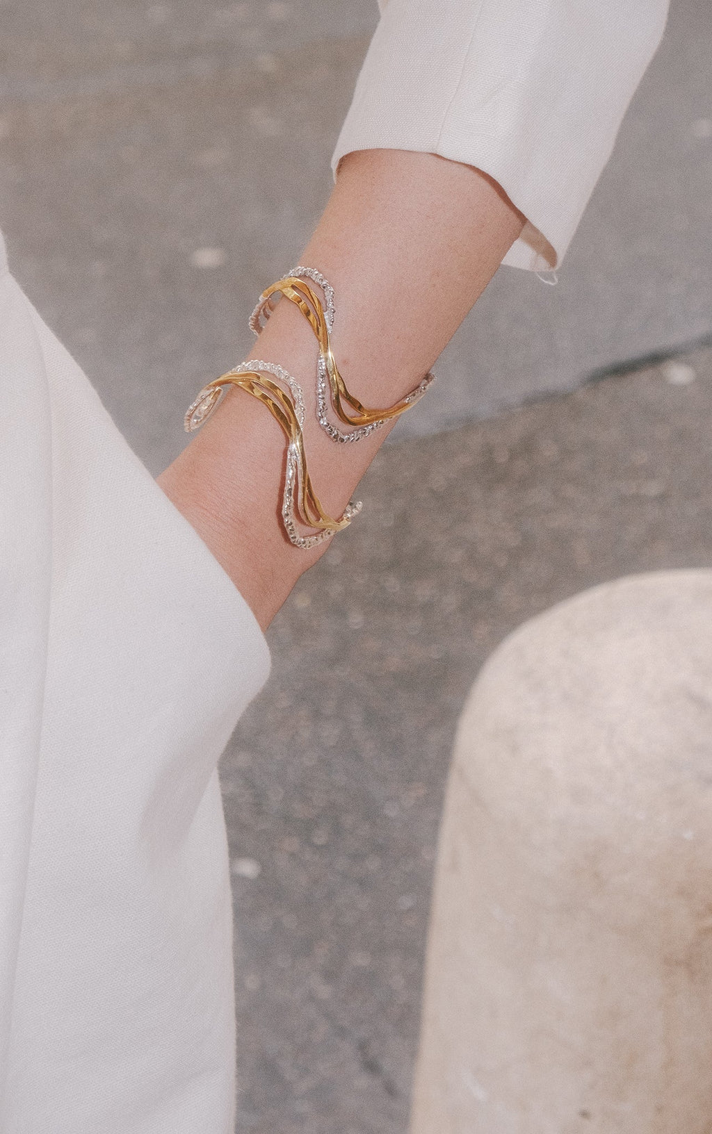 Ripple Mix Bracelet Silver