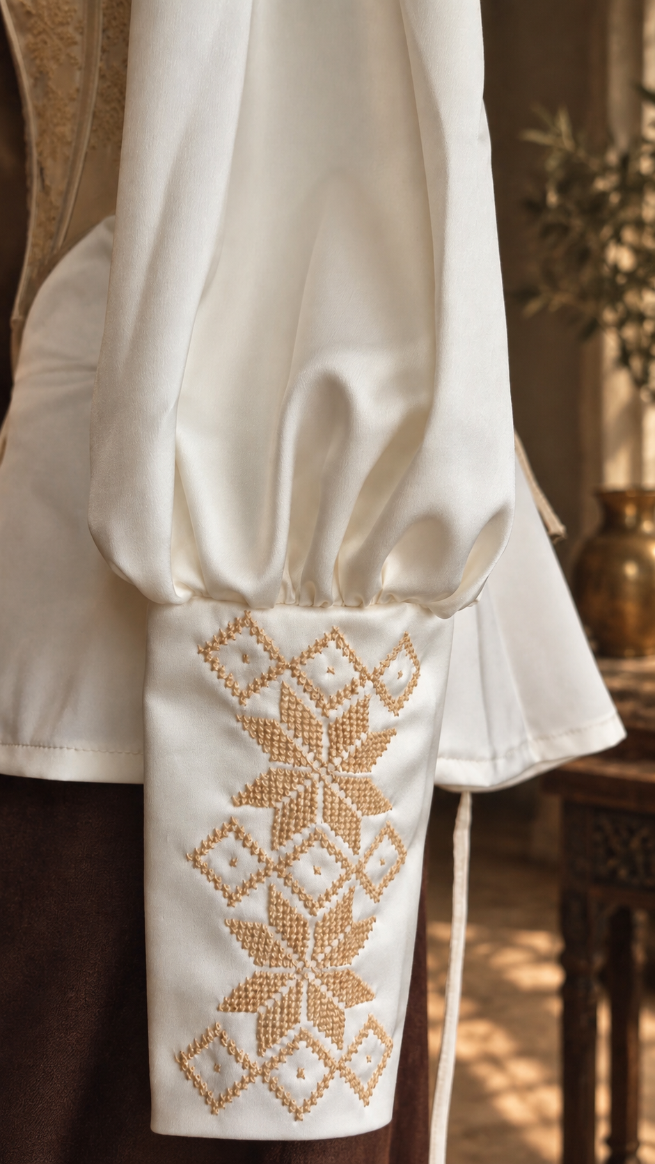 Hand-Embroidered Palestinian Tatreez Shirt