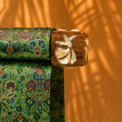 Mini Roll Bag – Emerald Brocade
