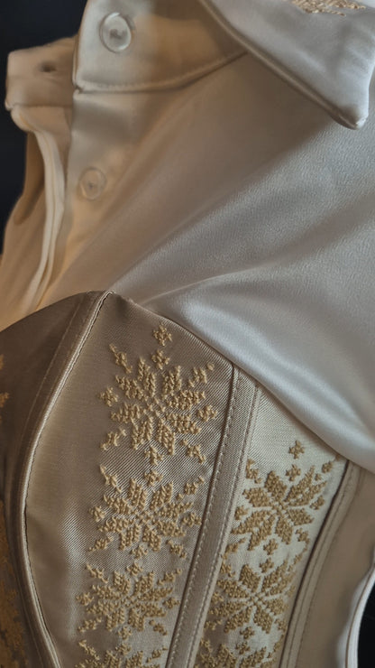 Hand-Embroidered Palestinian Tatreez Corset