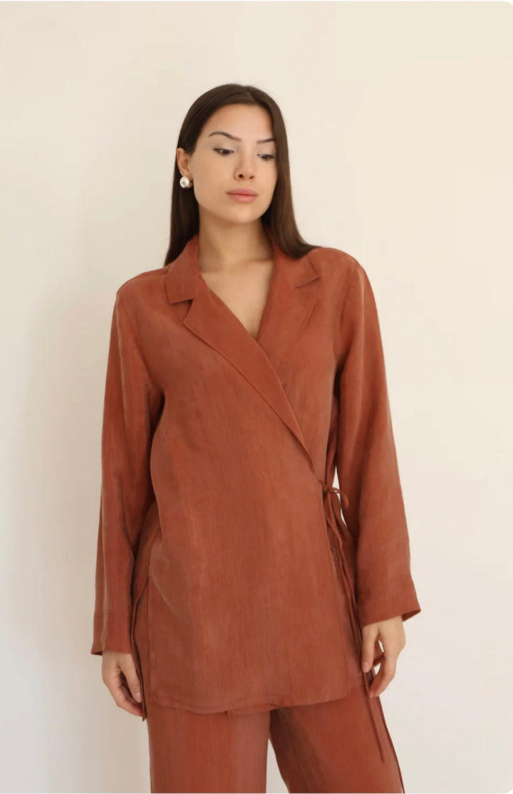 BIS WEAR

Waist Tie Detail Jacket-M19