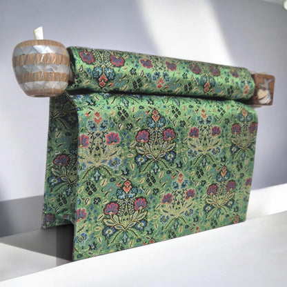 Mini Roll Bag – Emerald Brocade