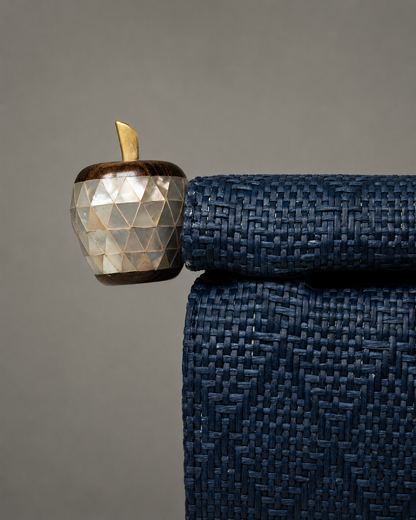 Mini Roll Bag – Midnight Blue Basket Weave