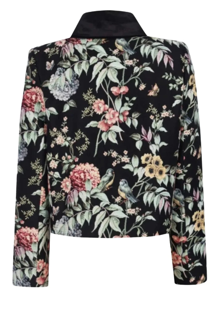 Floral Patterned Velvet jacket